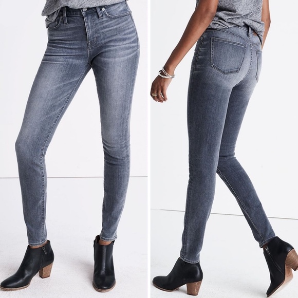Madewell 9" High-Rise Skinny Skinny Jeans in Shaw Wash - Picture 1 of 9